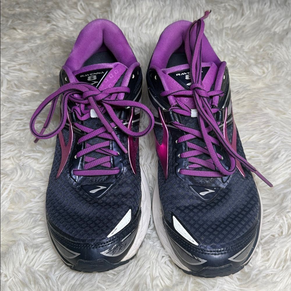 Brooks Women's Ravenna 8 Running Shoes - Purple and Blue - Picture 2 of 5